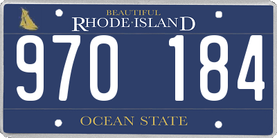 RI license plate 970184