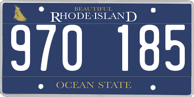 RI license plate 970185