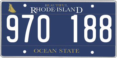 RI license plate 970188