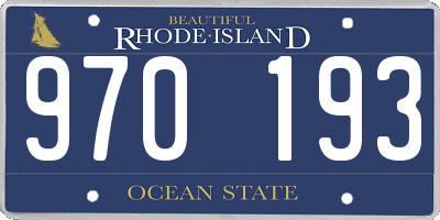 RI license plate 970193