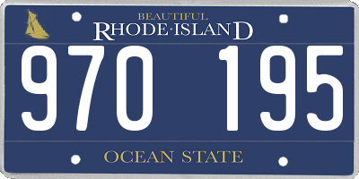 RI license plate 970195