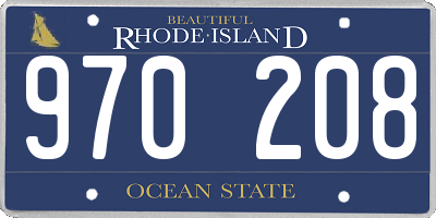 RI license plate 970208