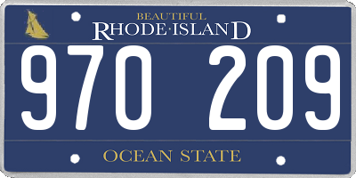 RI license plate 970209