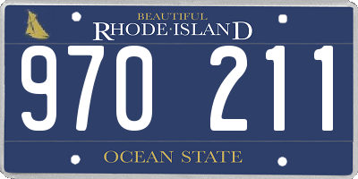 RI license plate 970211