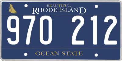 RI license plate 970212