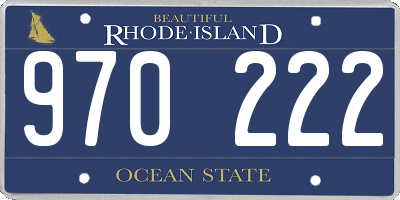 RI license plate 970222