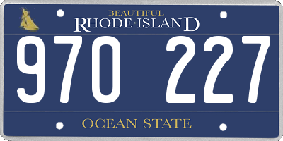 RI license plate 970227