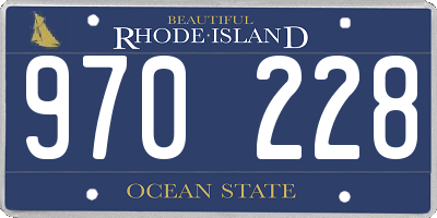 RI license plate 970228