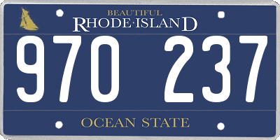 RI license plate 970237