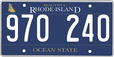 RI license plate 970240