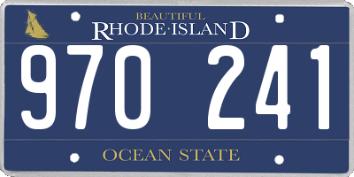 RI license plate 970241