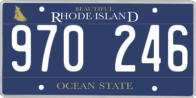 RI license plate 970246