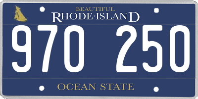 RI license plate 970250