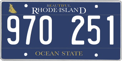 RI license plate 970251