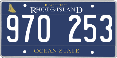 RI license plate 970253