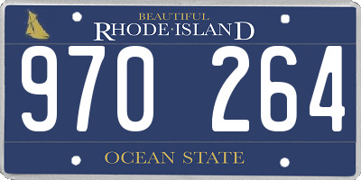 RI license plate 970264