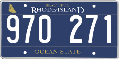 RI license plate 970271