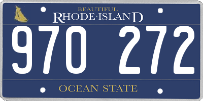 RI license plate 970272