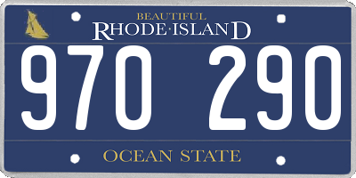 RI license plate 970290