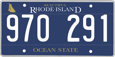 RI license plate 970291