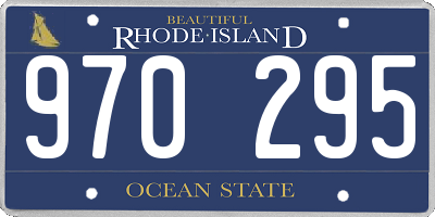 RI license plate 970295