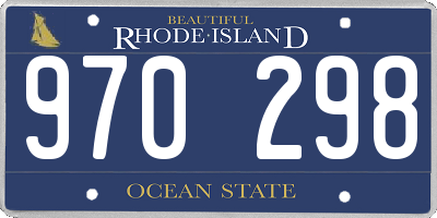 RI license plate 970298