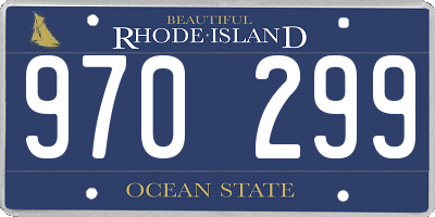 RI license plate 970299