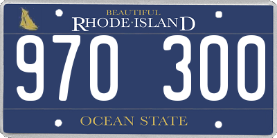 RI license plate 970300