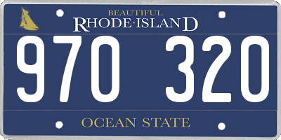 RI license plate 970320