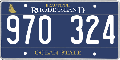 RI license plate 970324