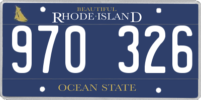 RI license plate 970326