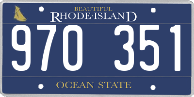 RI license plate 970351