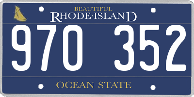 RI license plate 970352