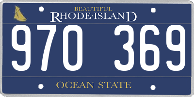 RI license plate 970369