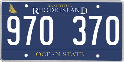 RI license plate 970370