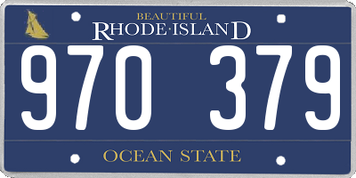 RI license plate 970379