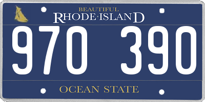 RI license plate 970390