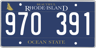 RI license plate 970391