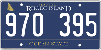 RI license plate 970395