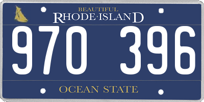 RI license plate 970396
