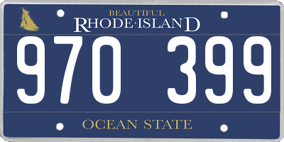 RI license plate 970399