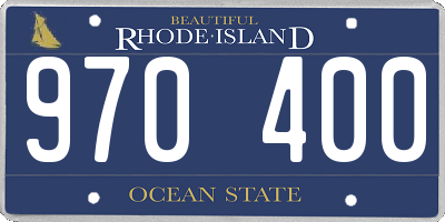 RI license plate 970400