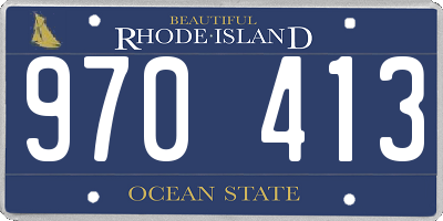 RI license plate 970413