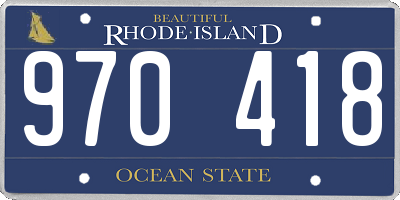 RI license plate 970418