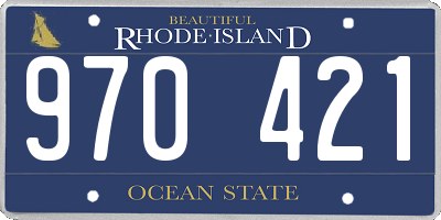 RI license plate 970421