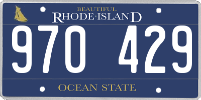 RI license plate 970429