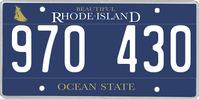 RI license plate 970430
