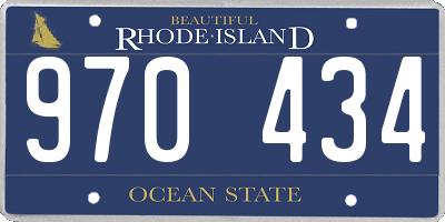RI license plate 970434