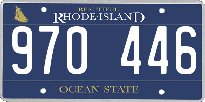 RI license plate 970446