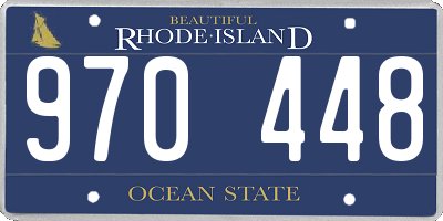 RI license plate 970448